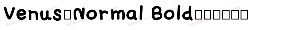 Venus-Normal Bold字体转换